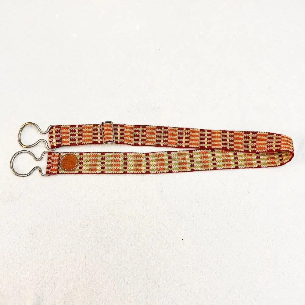 Lilo Espana Woven Multicolor Adjustable Belt Hook Buckles M/L